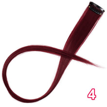 Load image into Gallery viewer, Long Straight Clip In One Piece Hair Extensions 20 Inch Synthetic