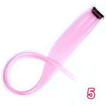 Load image into Gallery viewer, Long Straight Clip In One Piece Hair Extensions 20 Inch Synthetic