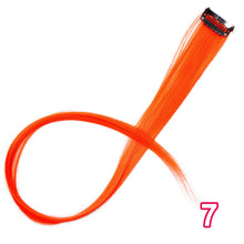 Load image into Gallery viewer, Long Straight Clip In One Piece Hair Extensions 20 Inch Synthetic