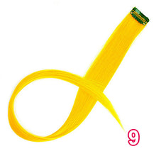 Load image into Gallery viewer, Long Straight Clip In One Piece Hair Extensions 20 Inch Synthetic