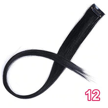 Load image into Gallery viewer, Long Straight Clip In One Piece Hair Extensions 20 Inch Synthetic