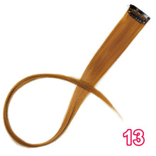 Load image into Gallery viewer, Long Straight Clip In One Piece Hair Extensions 20 Inch Synthetic