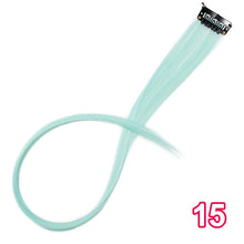 Load image into Gallery viewer, Long Straight Clip In One Piece Hair Extensions 20 Inch Synthetic