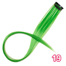 Load image into Gallery viewer, Long Straight Clip In One Piece Hair Extensions 20 Inch Synthetic