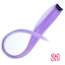 Load image into Gallery viewer, Long Straight Clip In One Piece Hair Extensions 20 Inch Synthetic