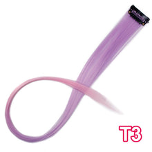 Load image into Gallery viewer, Long Straight Clip In One Piece Hair Extensions 20 Inch Synthetic