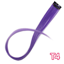 Load image into Gallery viewer, Long Straight Clip In One Piece Hair Extensions 20 Inch Synthetic