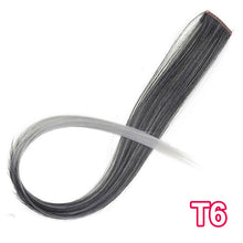 Load image into Gallery viewer, Long Straight Clip In One Piece Hair Extensions 20 Inch Synthetic