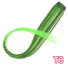 Load image into Gallery viewer, Long Straight Clip In One Piece Hair Extensions 20 Inch Synthetic