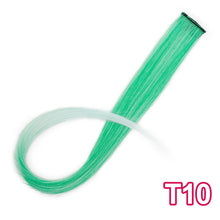 Load image into Gallery viewer, Long Straight Clip In One Piece Hair Extensions 20 Inch Synthetic