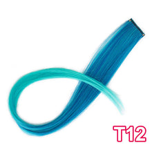 Load image into Gallery viewer, Long Straight Clip In One Piece Hair Extensions 20 Inch Synthetic