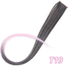 Load image into Gallery viewer, Long Straight Clip In One Piece Hair Extensions 20 Inch Synthetic