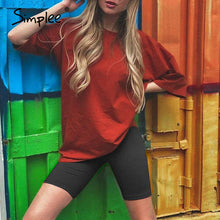 Load image into Gallery viewer, Simplee Casual solid outfits women's two piece