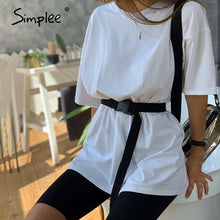 Load image into Gallery viewer, Simplee Casual solid outfits women's two piece