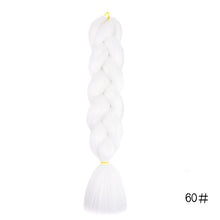 Load image into Gallery viewer, Synthetic hair Braids Kanekalon Ombre Braiding Hair Extension Box Braid Hair Pink Purple Yellow Golden Colors Crochet braids