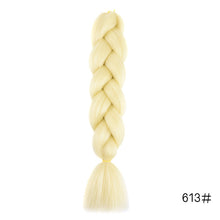 Load image into Gallery viewer, Synthetic hair Braids Kanekalon Ombre Braiding Hair Extension Box Braid Hair Pink Purple Yellow Golden Colors Crochet braids