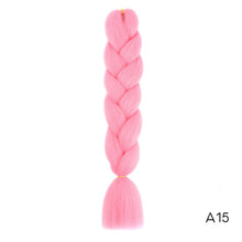 Load image into Gallery viewer, Synthetic hair Braids Kanekalon Ombre Braiding Hair Extension Box Braid Hair Pink Purple Yellow Golden Colors Crochet braids