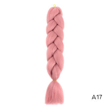 Load image into Gallery viewer, Synthetic hair Braids Kanekalon Ombre Braiding Hair Extension Box Braid Hair Pink Purple Yellow Golden Colors Crochet braids