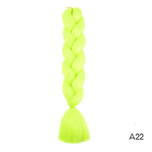 Load image into Gallery viewer, Synthetic hair Braids Kanekalon Ombre Braiding Hair Extension Box Braid Hair Pink Purple Yellow Golden Colors Crochet braids
