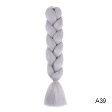 Load image into Gallery viewer, Synthetic hair Braids Kanekalon Ombre Braiding Hair Extension Box Braid Hair Pink Purple Yellow Golden Colors Crochet braids