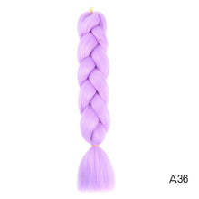 Load image into Gallery viewer, Synthetic hair Braids Kanekalon Ombre Braiding Hair Extension Box Braid Hair Pink Purple Yellow Golden Colors Crochet braids