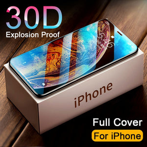 Cover Tempered Glass on For iphone