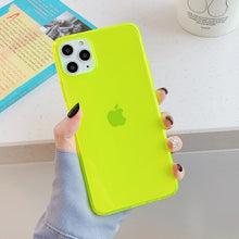 Load image into Gallery viewer, Neon Fluorescent Solid Color Phone Case For iPhone
