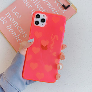 Neon Fluorescent Solid Color Phone Case For iPhone