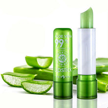 Load image into Gallery viewer, 1PC Moisture Lip Balm Long-Lasting Natural Aloe Vera Lipstick Color Mood Changing Long Lasting Moisturizing Lipstick Anti Aging
