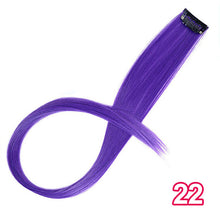 Load image into Gallery viewer, Long Straight Clip In One Piece Hair Extensions 20 Inch Synthetic
