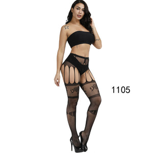 Women Sexy Thigh High Fishnet Nylon Long Socks Sex