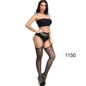 Women Sexy Thigh High Fishnet Nylon Long Socks Sex