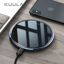 Load image into Gallery viewer, KUULAA 10W Qi Wireless Charger For iPhone X/XS Max XR 8 Plus Mirror Wireless Charging Pad For Samsung S9 S10+ Note 9 8
