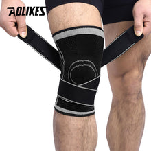 Load image into Gallery viewer, AOLIKES 1PCS 2020 Knee Support Professional Protective Sports Knee Pad Breathable Bandage Knee Brace Basketball Tennis Cycling
