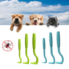 Load image into Gallery viewer, 3PCS Pet Flea Remover Tool Scratching Hook Remover Pet Cat Dog Grooming Supplies Tick Picker Flea Removal Tool Pet Comb
