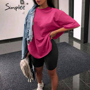 Simplee Casual solid outfits women's two piece