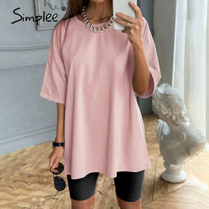 Simplee Casual solid outfits women's two piece